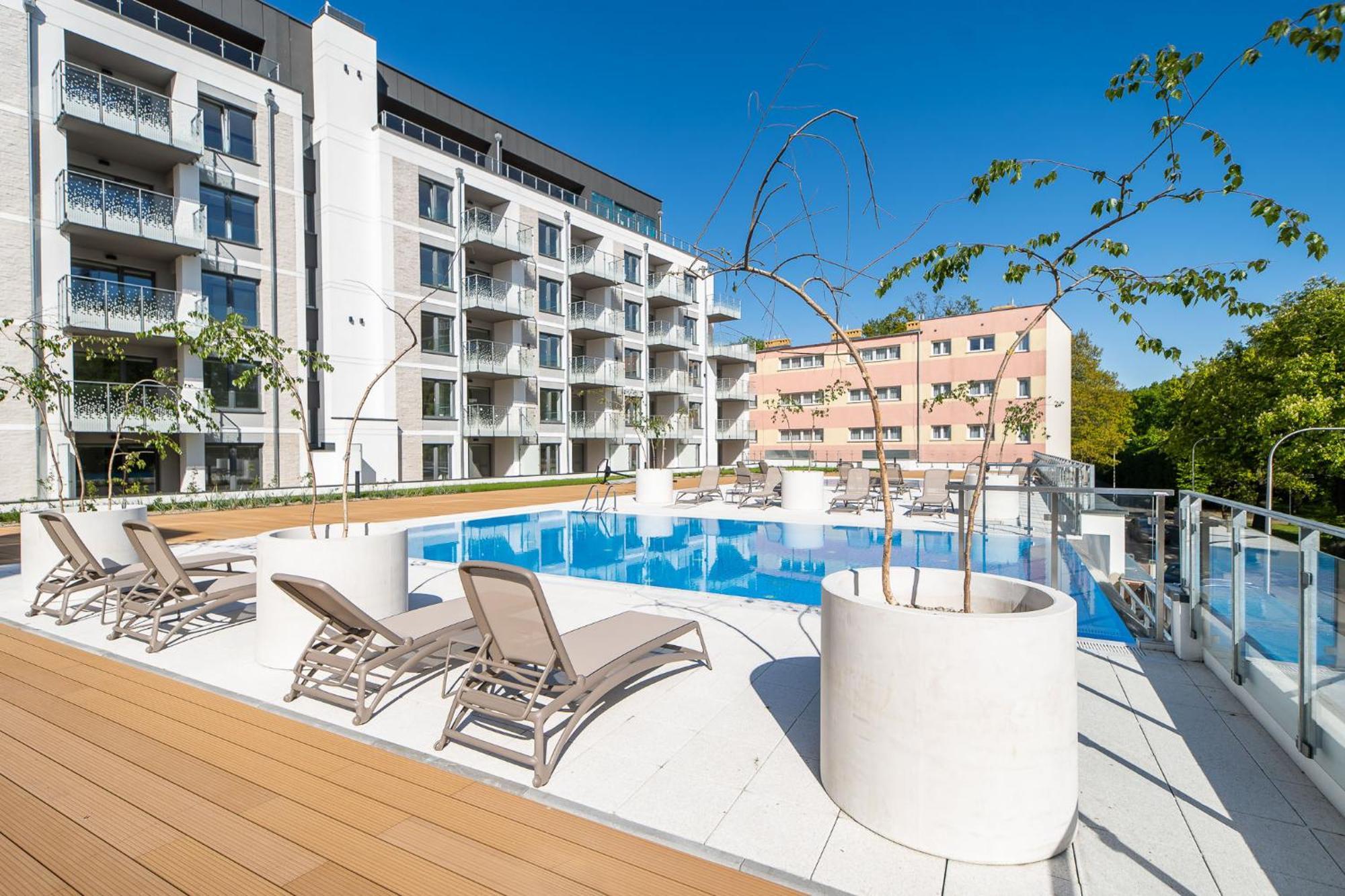 Faro Apartamenty Nadmorskie Tarasy Spa Przy Latarni I Molo Baseny, Sauny, Fitness I Parking W Cenie Kołobrzeg Eksteriør billede